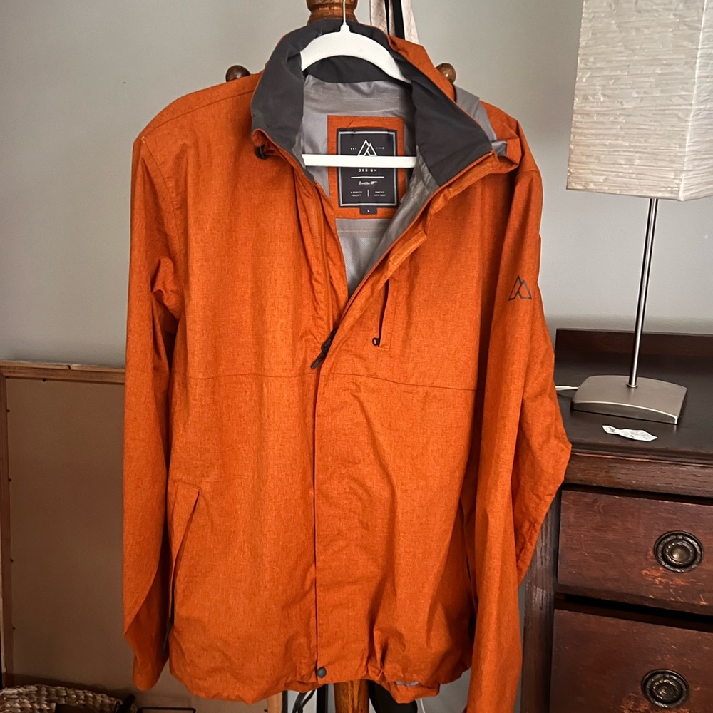 Alpine Design Men's Rust Orange Raincoat
